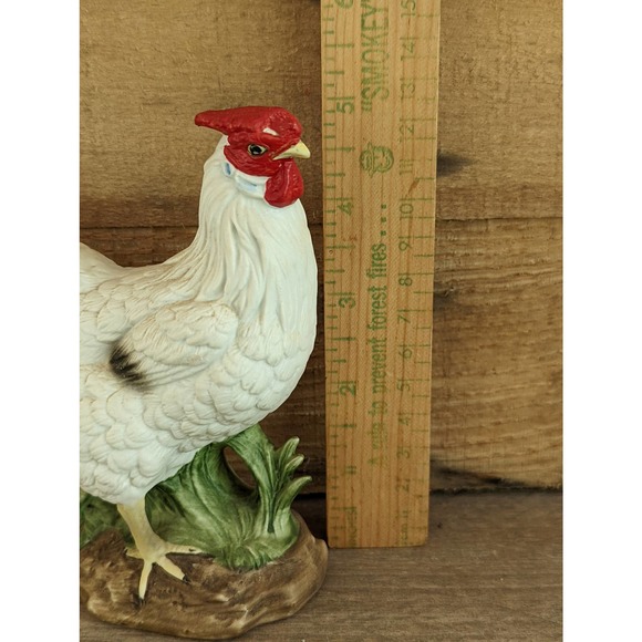 Vintage Porcelain Chicken Figurine / Made in Taiwan - Picture 6 of 7